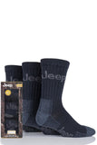 Mens 3 Pair Jeep Terrain Leisure Socks Gift Box