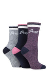 Ladies 3 Pair Jeep Performance Full Cushion Boot Socks