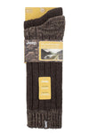 Mens 2 Pair Jeep Wool Blend Cable Knit Boot Socks