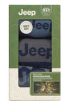 Mens 3 Pair Jeep Logo Cotton Gift Boxed Socks