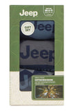 Mens 3 Pair Jeep Logo Cotton Gift Boxed Socks