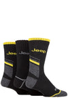 Mens 3 Pair Jeep Workwear Boot Socks