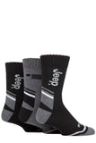 Mens 3 Pair Jeep Performance Poly Cotton Boot Socks