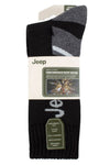 Mens 3 Pair Jeep Performance Poly Cotton Boot Socks