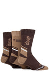 Mens 3 Pair Jeep Performance Poly Cotton Boot Socks