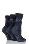 Ladies 3 Pair Jeep Luxury Terrain Boot Socks