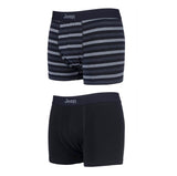 JM894 MEN'S COTTON FITTED STRIPED TRUNKS