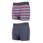 JM925 MEN'S BAMBOO FITTED STRIPED TRUNKS